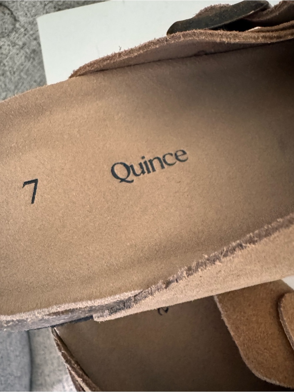 Quince water repellent dune Suede Slip-On Clog Mules size US 8 - Picture 4 of 9